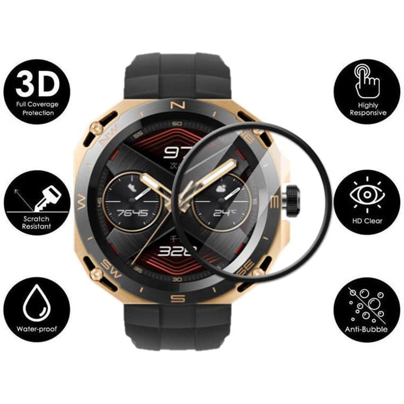 1Pc For Huawei Watch GT Cyber PET+PPT 3D Clear Film Anti-Scratch Watch Screen Protector