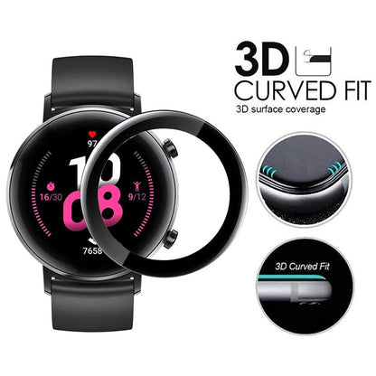 1Pc For Huawei Watch GT 2 42mm PET+PPT Clear Film 3D Scratch Resistant Watch Screen Protector