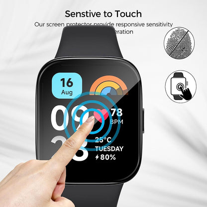 1Pc For Xiaomi Redmi Watch 3 Active / Watch 3 Lite 3D Curved Screen Protector PET+PPT Anti-scratch Watch Screen Film