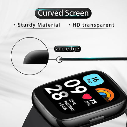 1Pc For Xiaomi Redmi Watch 3 Active / Watch 3 Lite 3D Curved Screen Protector PET+PPT Anti-scratch Watch Screen Film