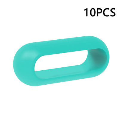 10Pcs For Xiaomi Smart Band 8 Pro Watch Band Silicone Holder Loop Watch Strap Fastener Ring