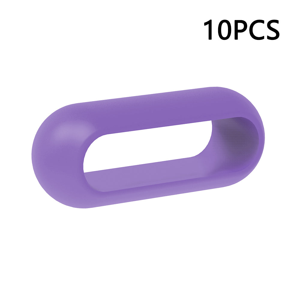 10Pcs For Xiaomi Smart Band 8 Pro Watch Band Silicone Holder Loop Watch Strap Fastener Ring