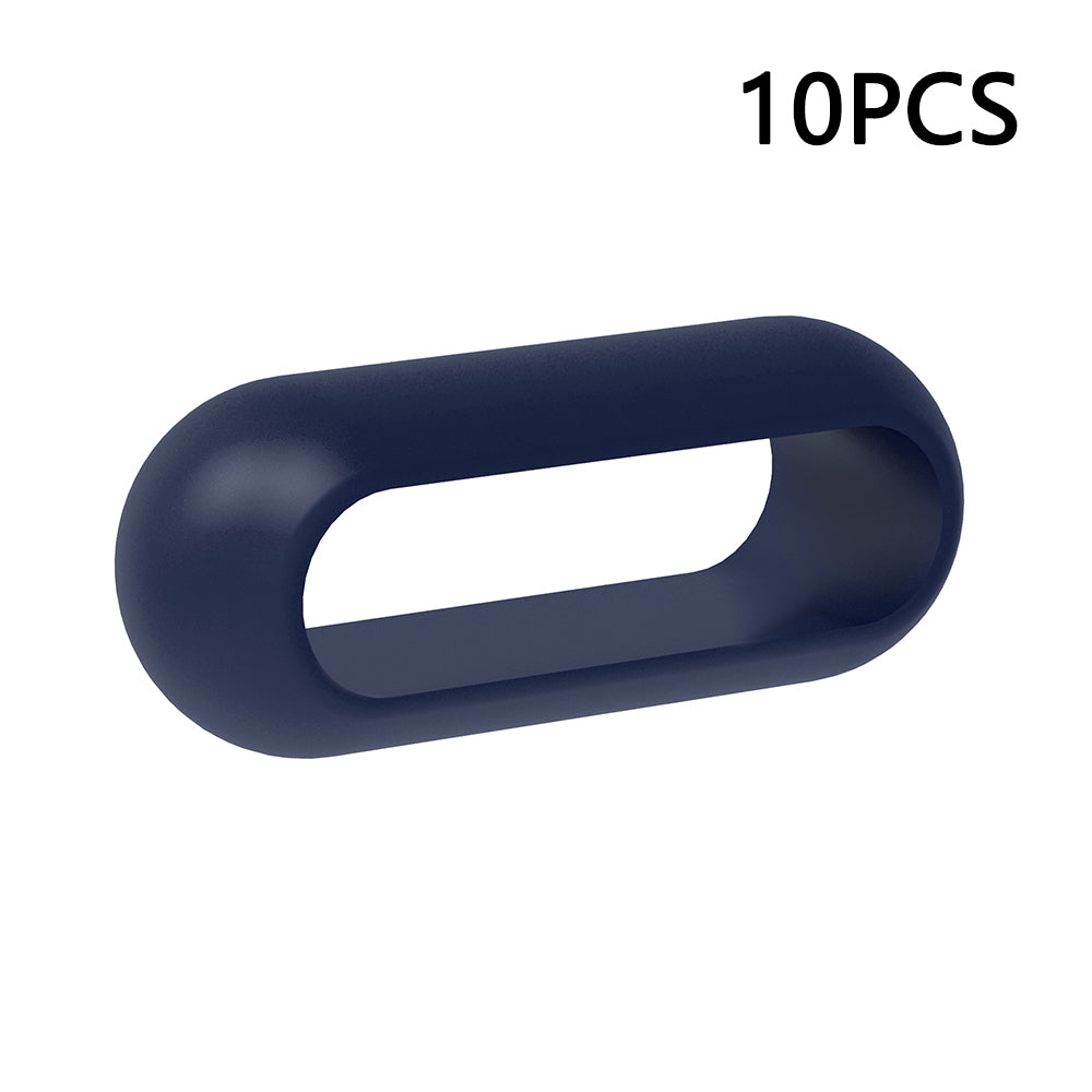 10Pcs For Xiaomi Smart Band 8 Pro Watch Band Silicone Holder Loop Watch Strap Fastener Ring