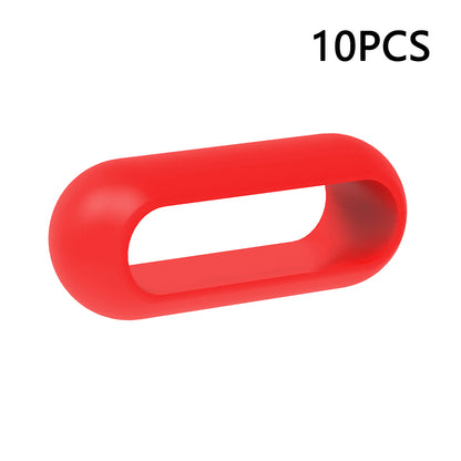 10Pcs For Xiaomi Smart Band 8 Pro Watch Band Silicone Holder Loop Watch Strap Fastener Ring