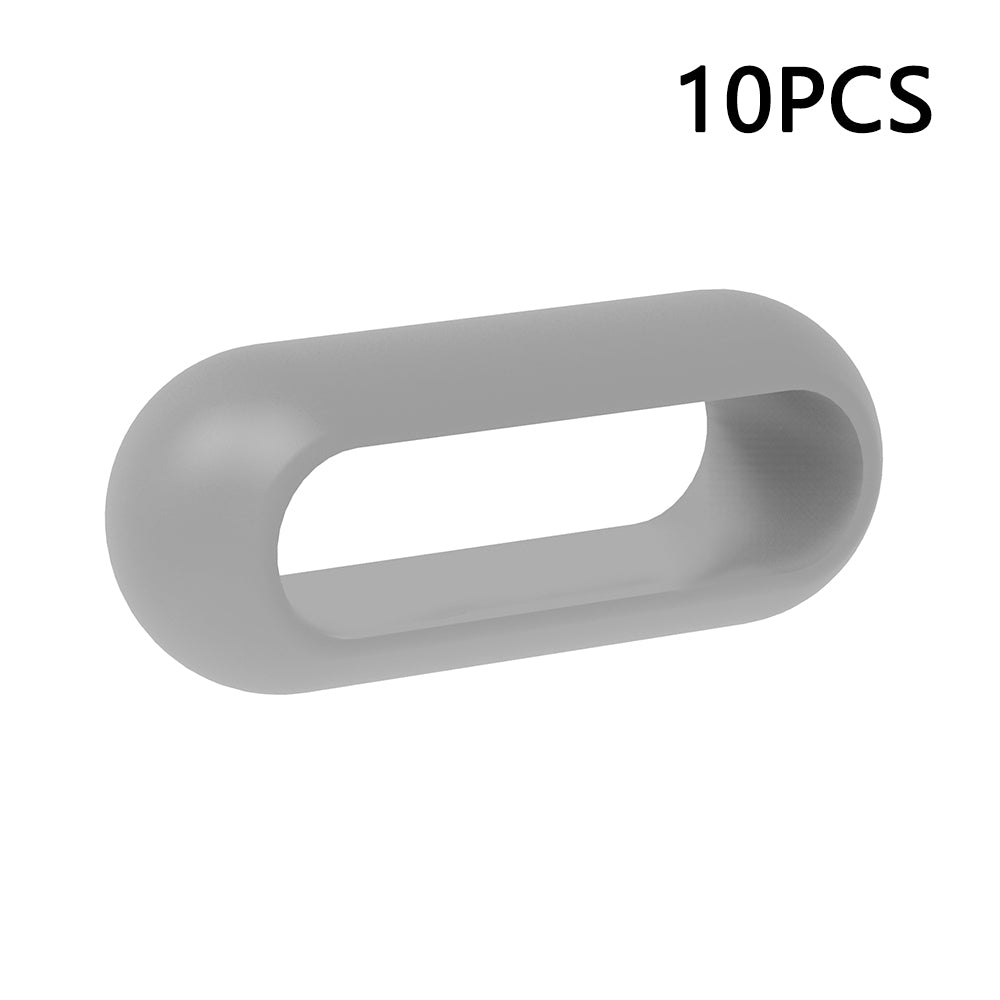 10Pcs For Xiaomi Smart Band 8 Pro Watch Band Silicone Holder Loop Watch Strap Fastener Ring