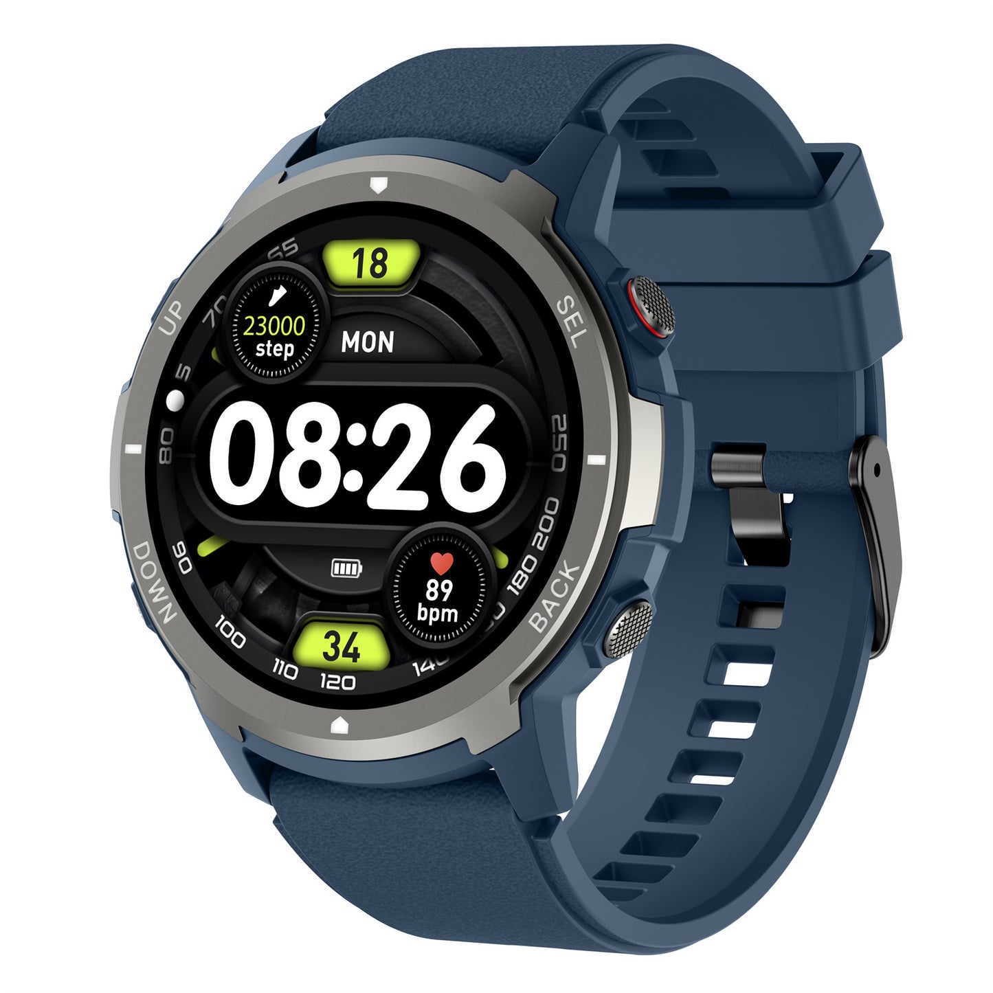 S52 1.39-inch TFT Screen Smart Watch Multifunction Sports Fitness Watch with Heart Rate Monitoring