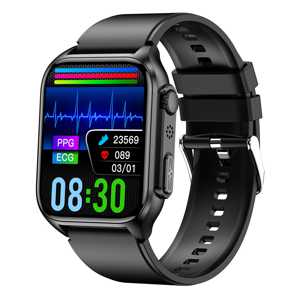 TK12 1.96 ECG + PPG Smart Watch Bluetooth Call Fitness Bracelet Support Multi-Exercise Mode