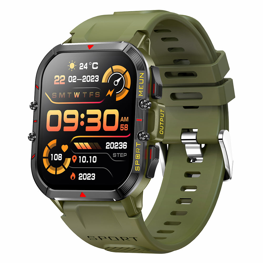 T21 1.96 inch Large Screen Smart Band Outdoor Bluetooth Call Sports Watch with Heart Rate, Blood Pressure, Blood Oxygen Monitoring