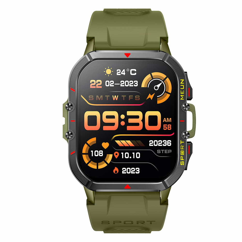 T21 1.96 inch Large Screen Smart Band Outdoor Bluetooth Call Sports Watch with Heart Rate, Blood Pressure, Blood Oxygen Monitoring