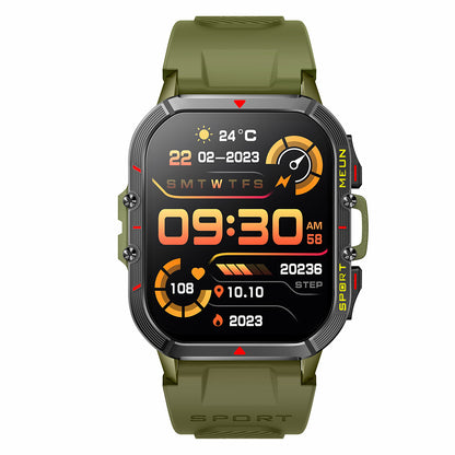 T21 1.96 inch Large Screen Smart Band Outdoor Bluetooth Call Sports Watch with Heart Rate, Blood Pressure, Blood Oxygen Monitoring