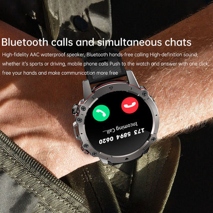 AK56 1.43-inch Smart Watch Heart Rate Blood Pressure Monitoring Bluetooth Calling Sports Smart Bracelet