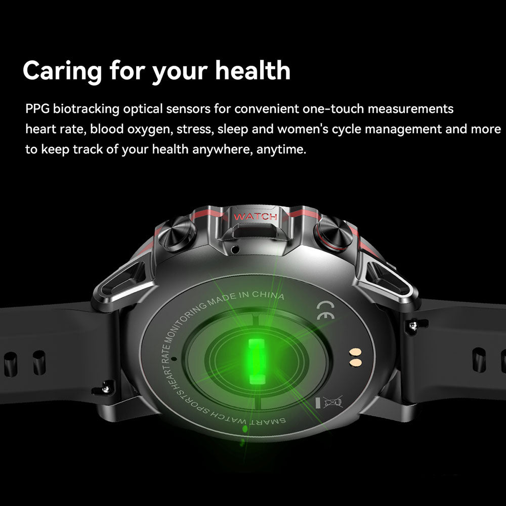 AK56 1.43-inch Smart Watch Heart Rate Blood Pressure Monitoring Bluetooth Calling Sports Smart Bracelet