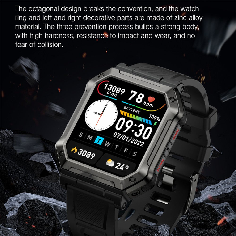 H31 Outdoor 1.91 Smart Watch IP68 Waterproof Sports Bracelet with Blood Oxygen Heart Rate Monitoring