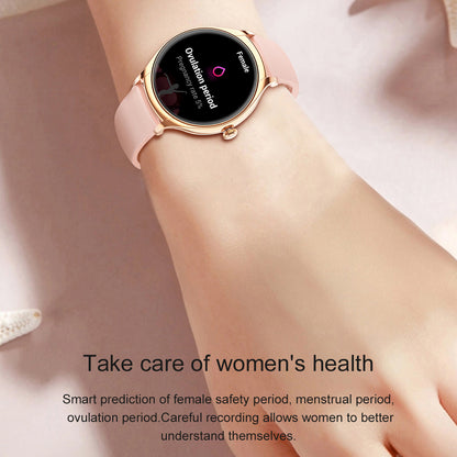 KT67 Smart Watch Blood Pressure Fitness Tracker Wristwatch 1.39-inch Female Sports Bracelet, Silicone Strap