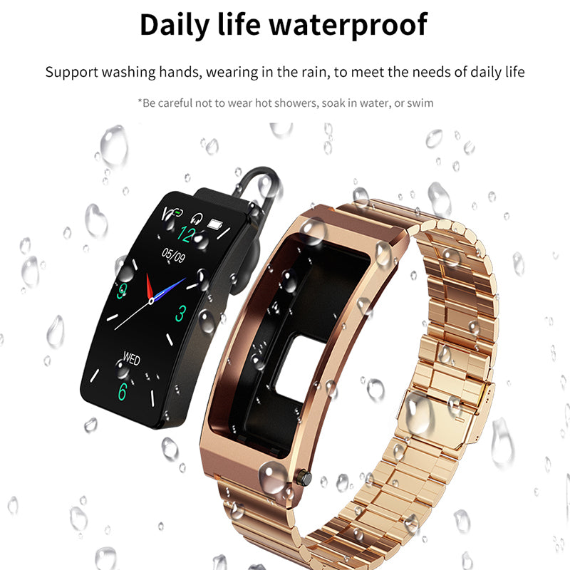 K13S 1.14 inch 2-in-1 Smart Bracelet with Headset Life Waterproof Bluetooth Calling Sports Watch