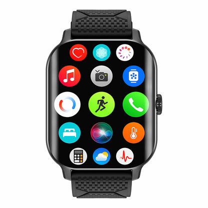 F12 2.02-inch Curved Screen Smart Watch with Encoder Bluetooth Calling Smart Bracelet with Health Monitoring