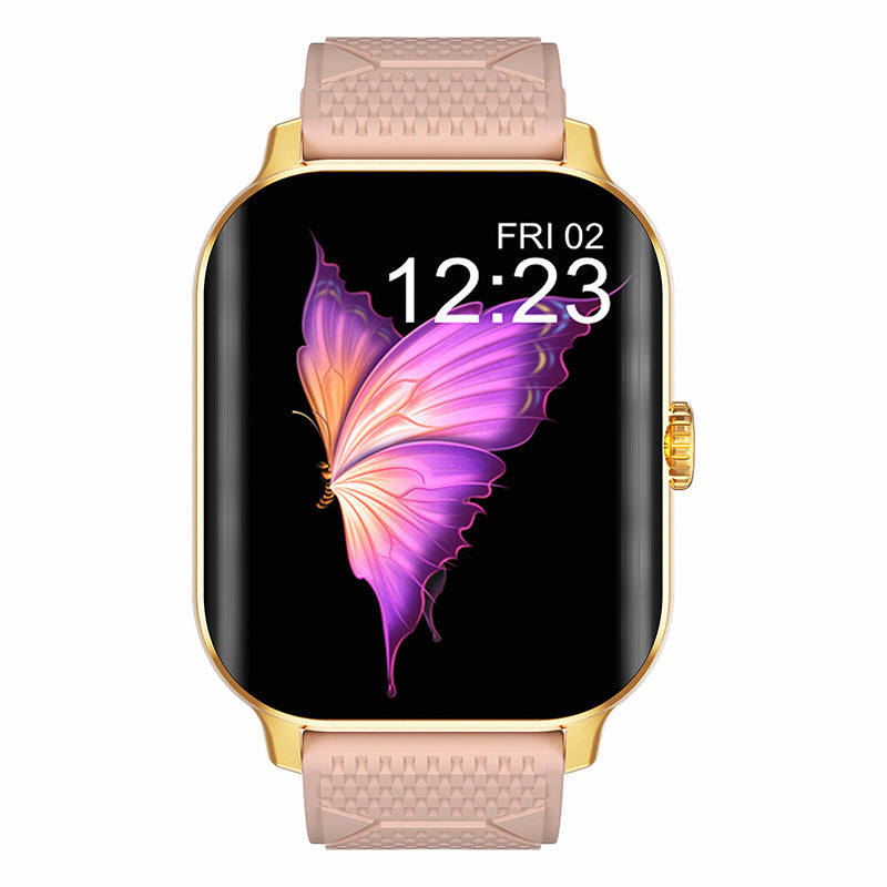 F12 2.02-inch Curved Screen Smart Watch with Encoder Bluetooth Calling Smart Bracelet with Health Monitoring