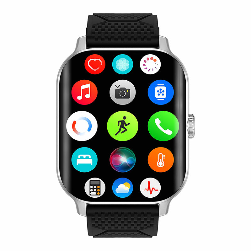 F12 2.02-inch Curved Screen Smart Watch with Encoder Bluetooth Calling Smart Bracelet with Health Monitoring