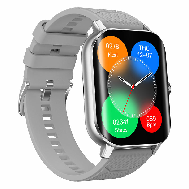 F12 2.02-inch Curved Screen Smart Watch with Encoder Bluetooth Calling Smart Bracelet with Health Monitoring