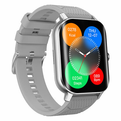 F12 2.02-inch Curved Screen Smart Watch with Encoder Bluetooth Calling Smart Bracelet with Health Monitoring