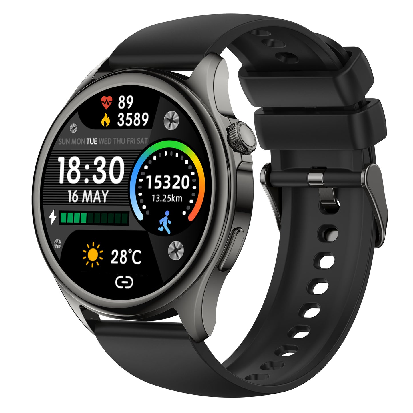 S59 1.39-inch Round Sports Smart Watch Bluetooth Calling Heart Rate Blood Pressure Monitoring Smart Bracelet