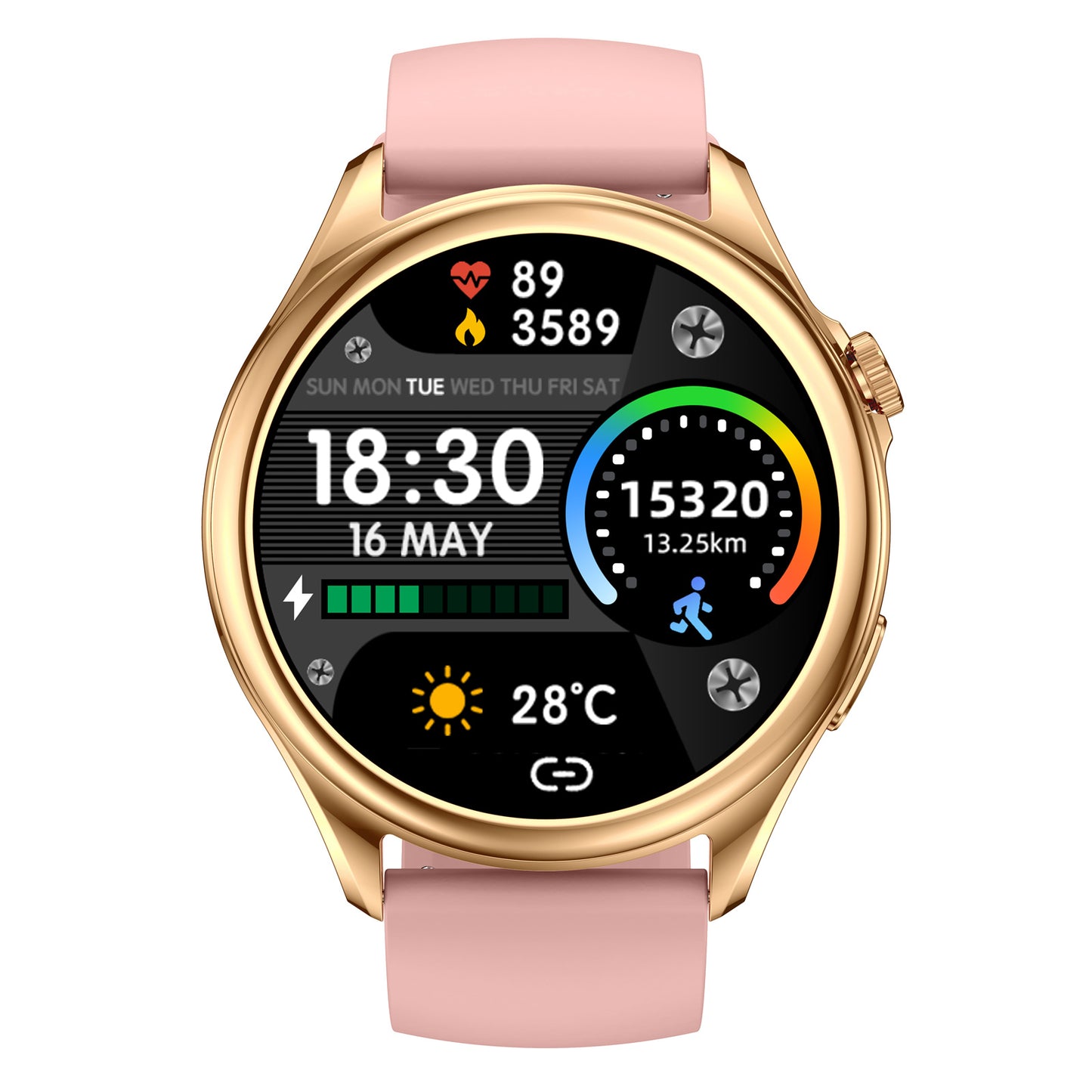 S59 1.39-inch Round Sports Smart Watch Bluetooth Calling Heart Rate Blood Pressure Monitoring Smart Bracelet