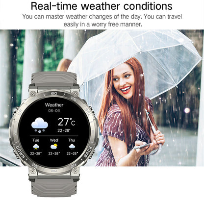 S56 1.52-inch Round Smart Watch Waterproof Bluetooth Calling Health Monitoring Sports Smart Bracelet