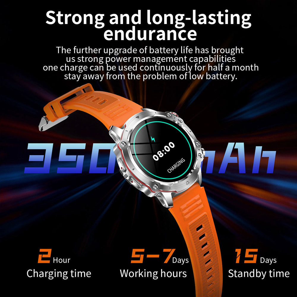 V91 Outdoor Waterproof Anti-drop 1.52-inch Smart Watch Bluetooth Calling Health Monitoring Sports Smart Bracelet