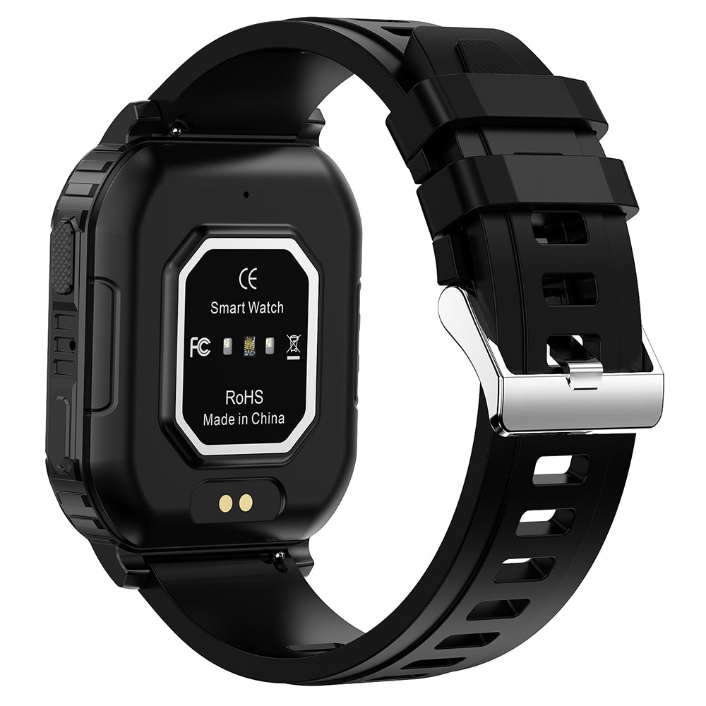 NK36 1.83-inch Smart Bracelet Square Metal Case Bluetooth Call IP67 Water Resistant Multi-Mode Sports Watch