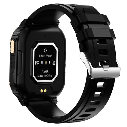 NK36 1.83-inch Smart Bracelet Square Metal Case Bluetooth Call IP67 Water Resistant Multi-Mode Sports Watch