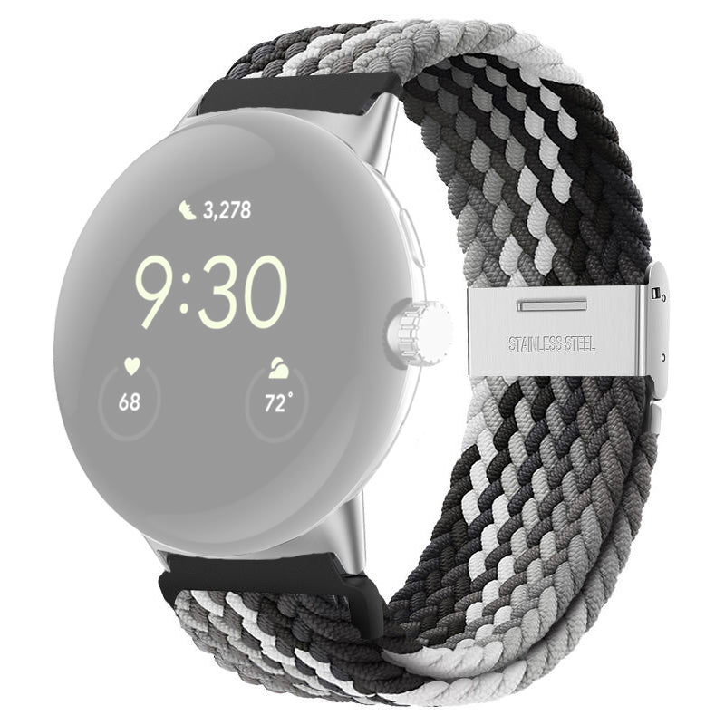 For Google Pixel Watch Buckle Design Nylon Watchband Smart Bracelet Adjustable Strap Breathable Band