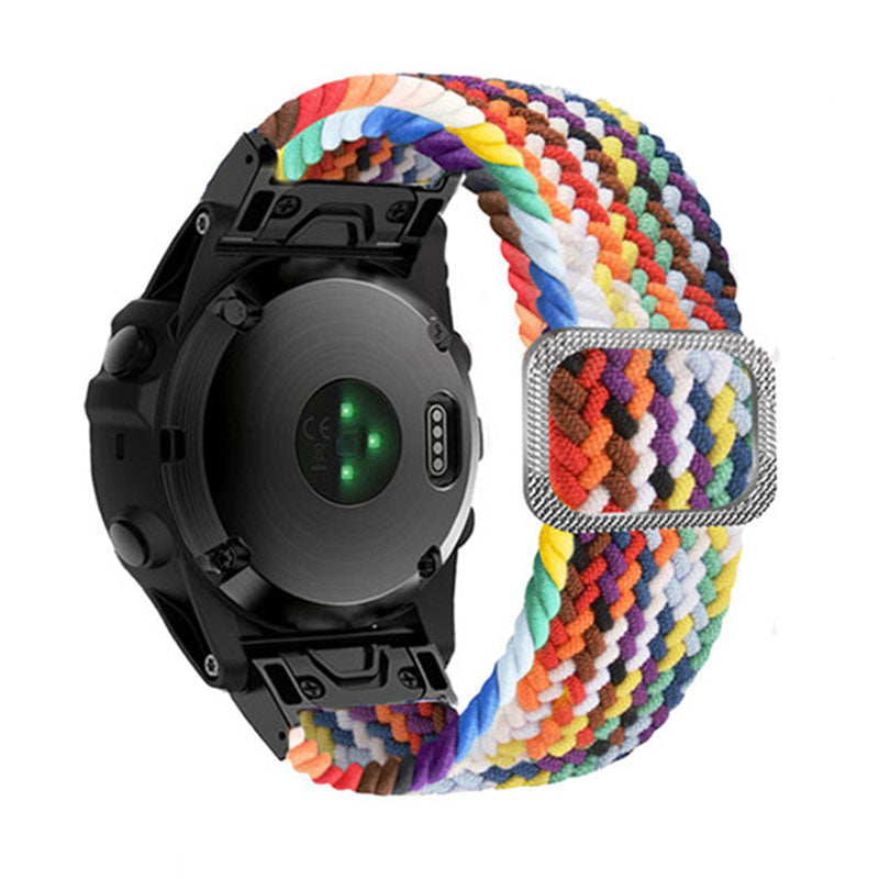 For Garmin Fenix 7 / Epix / Instinct 2 / Approach S62 / Fenix 5 Nylon Strap 22mm Smart Watch Band with Buckle