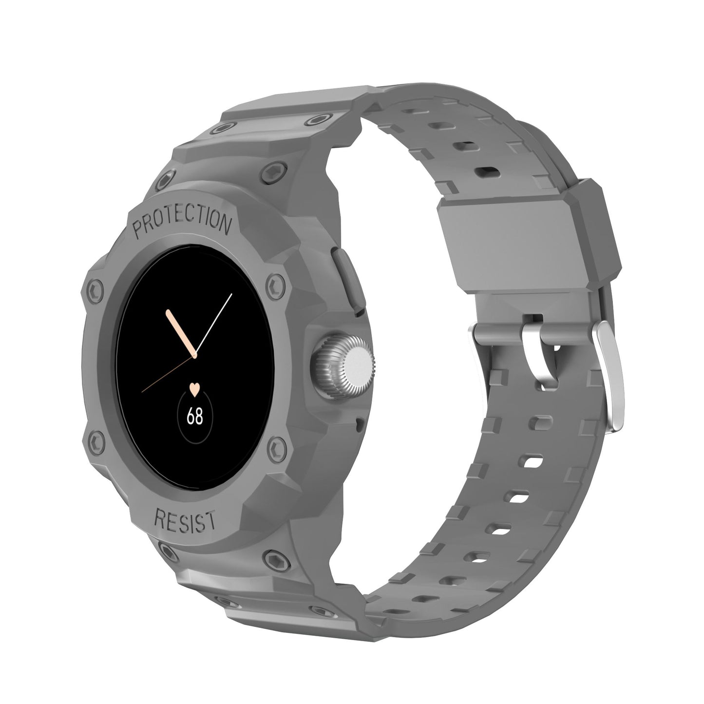 For Google Pixel Watch Integrated Design Soft TPU Replacement Watch Strap with Watch Case