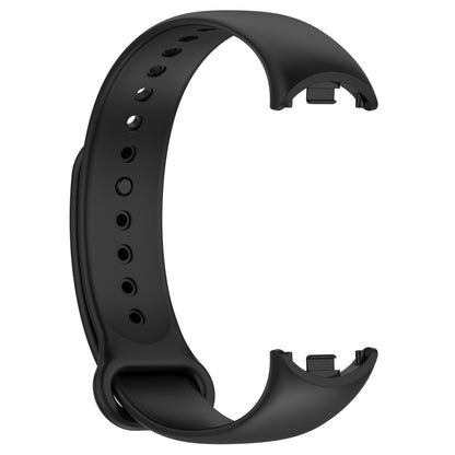 For Xiaomi Smart Band 8 Solid Color Silicone Watch Strap Replacement Wrist Band