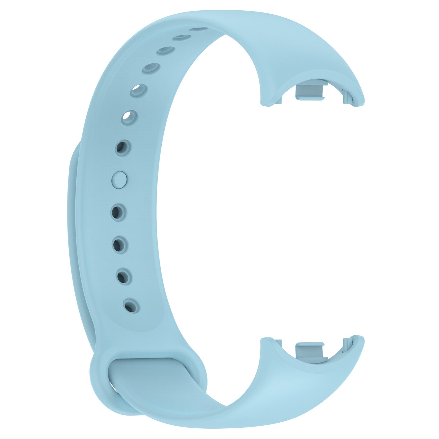 For Xiaomi Smart Band 8 Solid Color Silicone Watch Strap Replacement Wrist Band