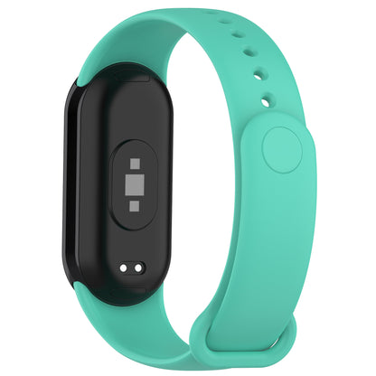 For Xiaomi Smart Band 8 Solid Color Silicone Watch Strap Replacement Wrist Band