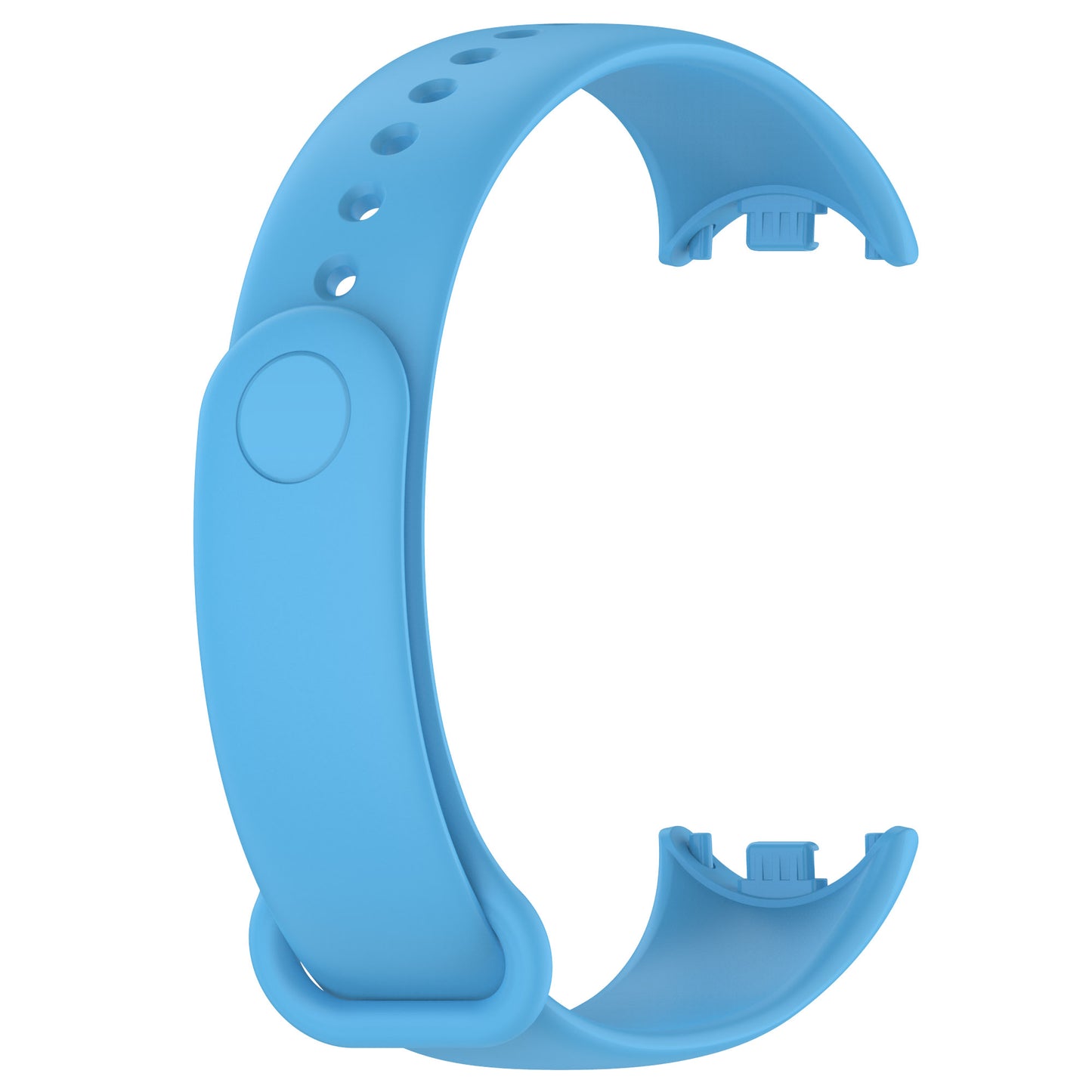 For Xiaomi Smart Band 8 Solid Color Silicone Watch Strap Replacement Wrist Band