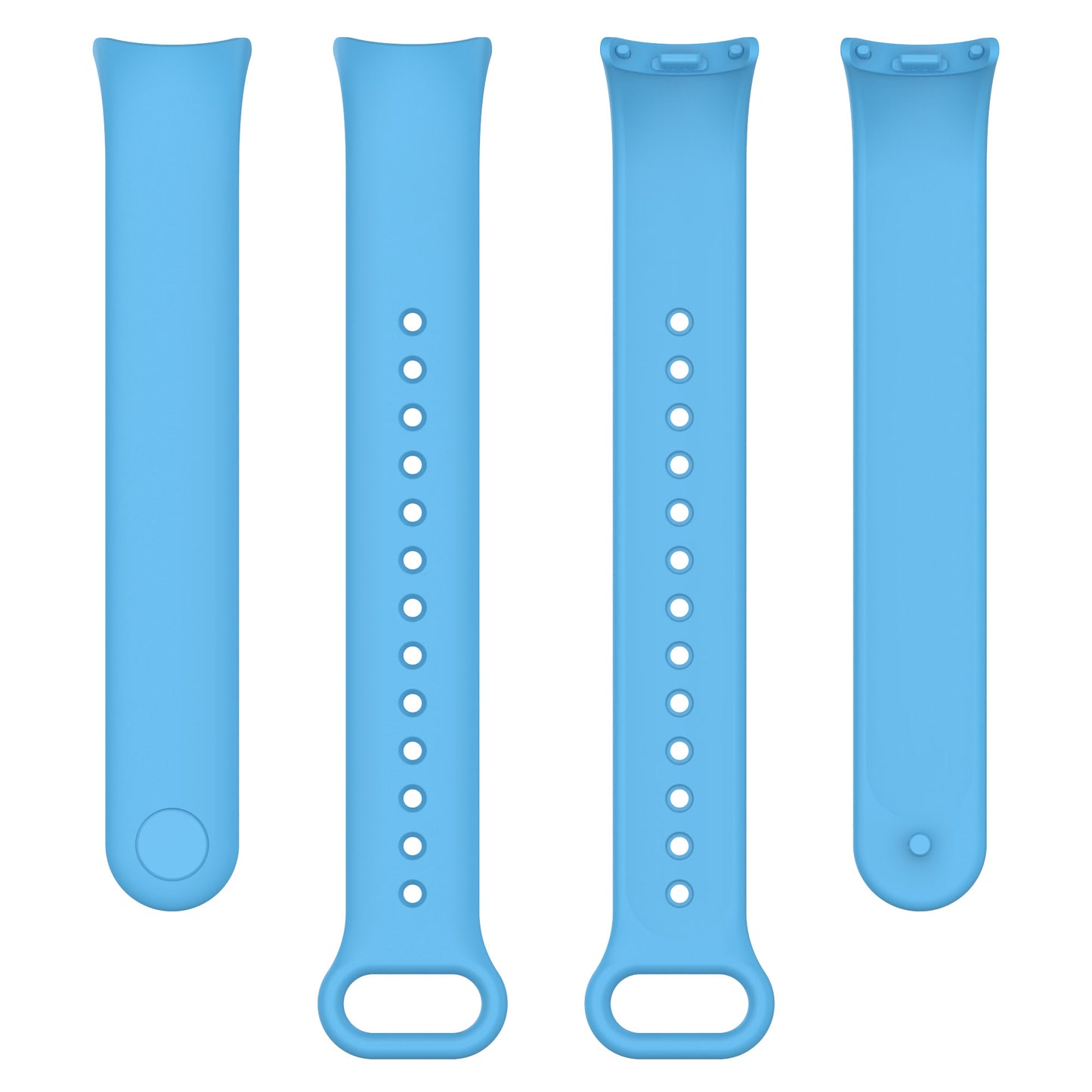 For Xiaomi Smart Band 8 Solid Color Silicone Watch Strap Replacement Wrist Band