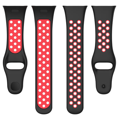 28mm Silicone Watch Strap for Xiaomi Redmi Watch 3 / Mi Watch Lite 3 , Dual-color Smart Band Strap