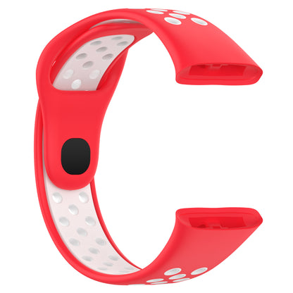 28mm Silicone Watch Strap for Xiaomi Redmi Watch 3 / Mi Watch Lite 3 , Dual-color Smart Band Strap