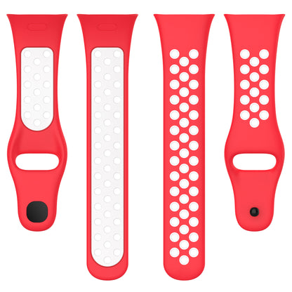 28mm Silicone Watch Strap for Xiaomi Redmi Watch 3 / Mi Watch Lite 3 , Dual-color Smart Band Strap