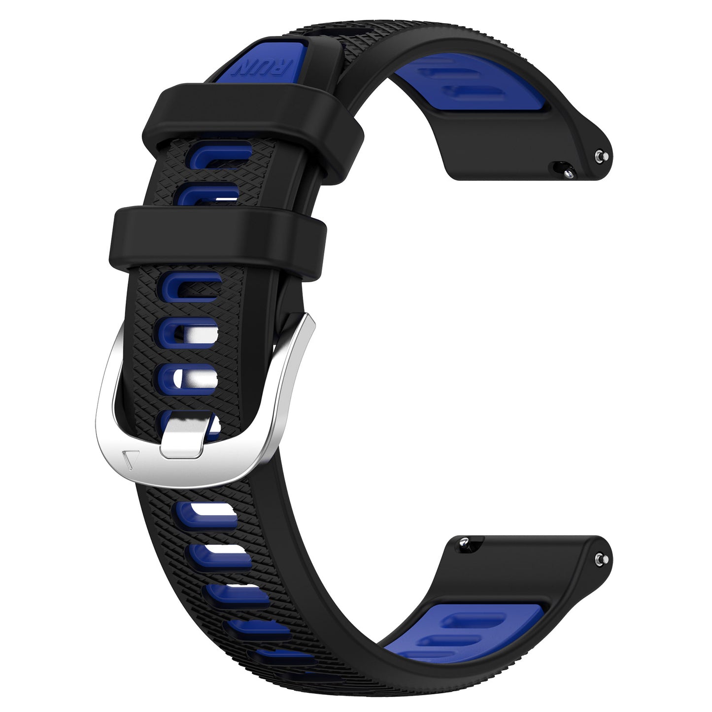 For Huami Amazfit GTR Mini / Bip 3 / Bip 3 Pro Silicone Watch Band 20mm Cross Stripe Dual-color Strap