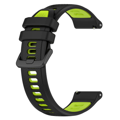 For Garmin Forerunner 265S Silicone Watch Bands 18mm Dual Color Replacement Strap