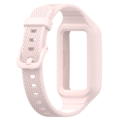 For Huawei Band 6 / 7 / 8 Sports Silicone Watch Band with Case Cover