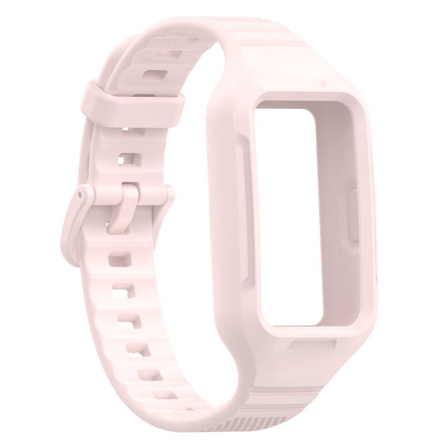 For Huawei Band 6 / 7 / 8 Sports Silicone Watch Band with Case Cover