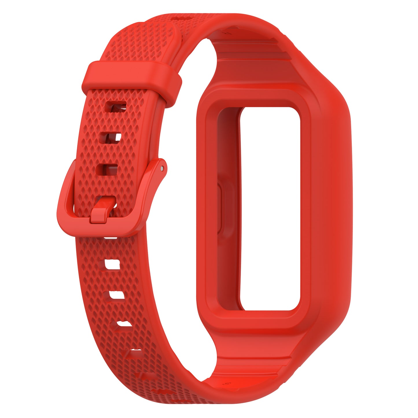 For Huawei Band 6 / 7 / 8 Sports Silicone Watch Band with Case Cover