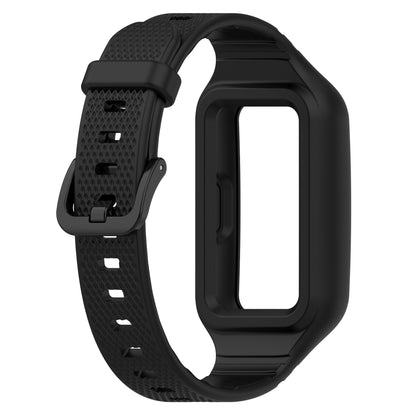 For Huawei Band 6 / 7 / 8 Sports Silicone Watch Band with Case Cover