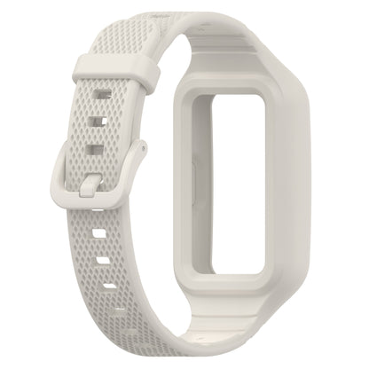 For Huawei Band 6 / 7 / 8 Sports Silicone Watch Band with Case Cover