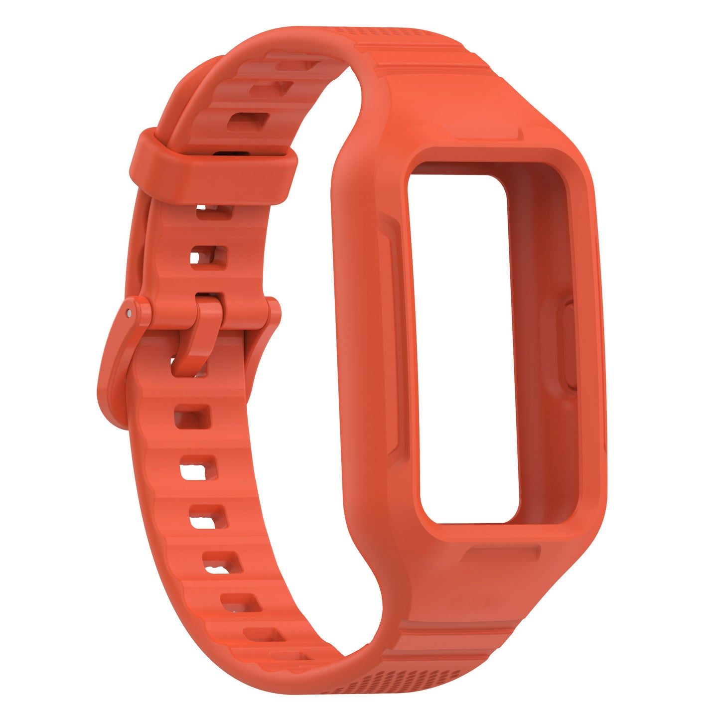 For Huawei Band 6 / 7 / 8 Sports Silicone Watch Band with Case Cover