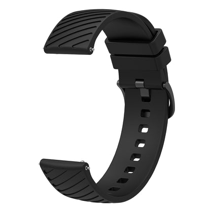 For Samsung Galaxy Watch3 45mm / Gear S3 Classic / S3 Frontier Silicone Strap Textured 22mm Watch Band